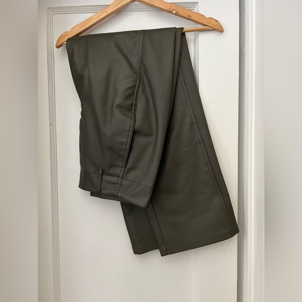 Aritzia Vegan Leather Wilfred Pants - Straight Leg